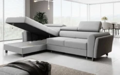 Designer Ecksofa Massimo mit Schlaf- und Klappfunktion