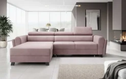 Designer Ecksofa Massimo mit Schlaf- und Klappfunktion