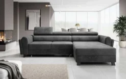Designer Ecksofa Massimo mit Schlaf- und Klappfunktion
