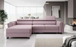 Designer Ecksofa Massimo mit Schlaf- und Klappfunktion