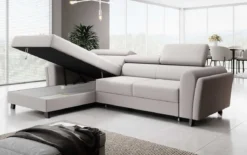 Designer Ecksofa Massimo mit Schlaf- und Klappfunktion
