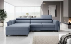 Designer Ecksofa Massimo mit Schlaf- und Klappfunktion