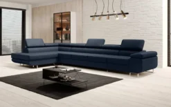 Designer Ecksofa Maxi mit Schlaf - und Klappfunktion in Samt