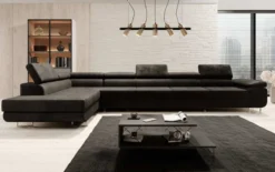Designer Ecksofa Maxi mit Schlaf - und Klappfunktion in Samt