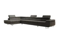 Designer Ecksofa Maxi mit Schlaf - und Klappfunktion in Bouclé