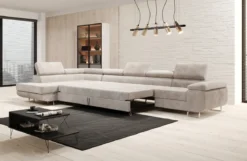 Designer Ecksofa Maxi mit Schlaf - und Klappfunktion in Cord