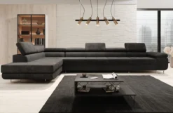Designer Ecksofa Maxi mit Schlaf - und Klappfunktion in Cord