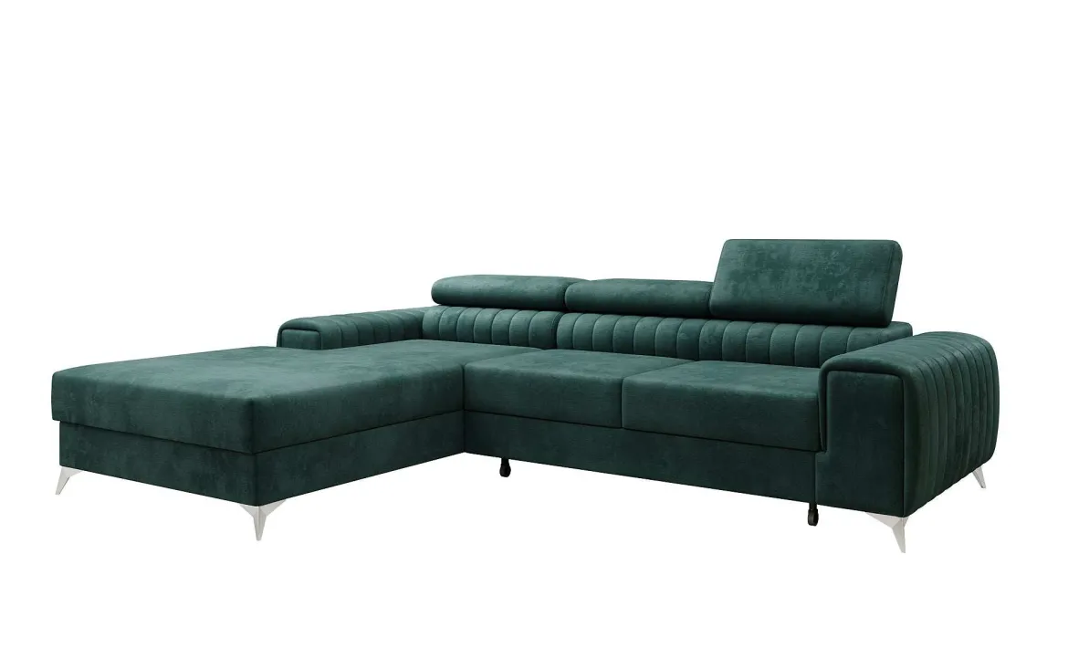 Designer Ecksofa Melinda mit Schlaf- und Klappfunktion