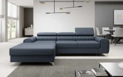 Designer Ecksofa Melinda mit Schlaf- und Klappfunktion