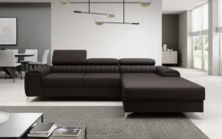 Designer Ecksofa Melinda mit Schlaf- und Klappfunktion