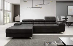 Designer Ecksofa Melinda mit Schlaf- und Klappfunktion