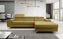 Designer Ecksofa Melinda mit Schlaf- und Klappfunktion