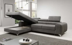 Designer Ecksofa Melinda mit Schlaf- und Klappfunktion