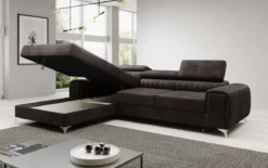 Designer Ecksofa Melinda mit Schlaf- und Klappfunktion