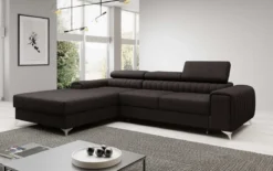Designer Ecksofa Melinda mit Schlaf- und Klappfunktion