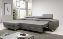Designer Ecksofa Melinda mit Schlaf- und Klappfunktion