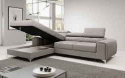 Designer Ecksofa Melinda mit Schlaf- und Klappfunktion