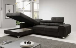 Designer Ecksofa Melinda mit Schlaf- und Klappfunktion