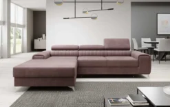 Designer Ecksofa Melinda mit Schlaf- und Klappfunktion