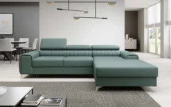 Designer Ecksofa Melinda mit Schlaf- und Klappfunktion