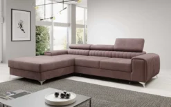Designer Ecksofa Melinda mit Schlaf- und Klappfunktion