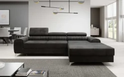 Designer Ecksofa Melinda mit Schlaf- und Klappfunktion