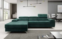 Designer Ecksofa Melinda mit Schlaf- und Klappfunktion