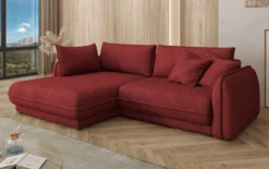 Designer Ecksofa Mojave II Stoff mit Schlaffunktion und Stauraum