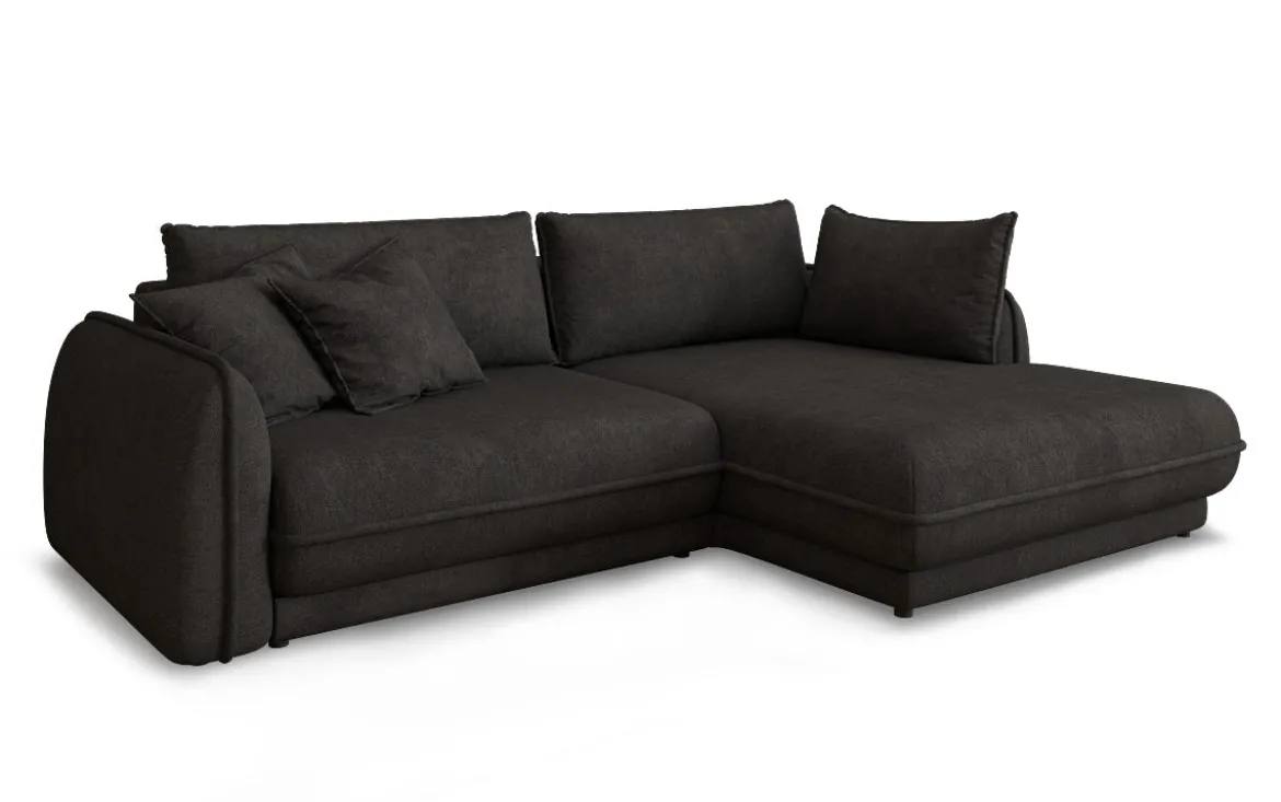 Designer Ecksofa Mojave II Stoff mit Schlaffunktion und Stauraum
