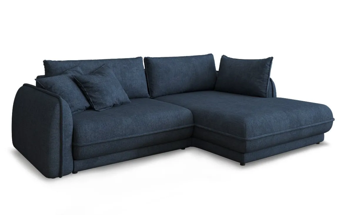 Designer Ecksofa Mojave II Stoff mit Schlaffunktion und Stauraum