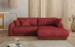 Designer Ecksofa Mojave II Stoff mit Schlaffunktion und Stauraum