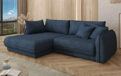 Designer Ecksofa Mojave II Stoff mit Schlaffunktion und Stauraum