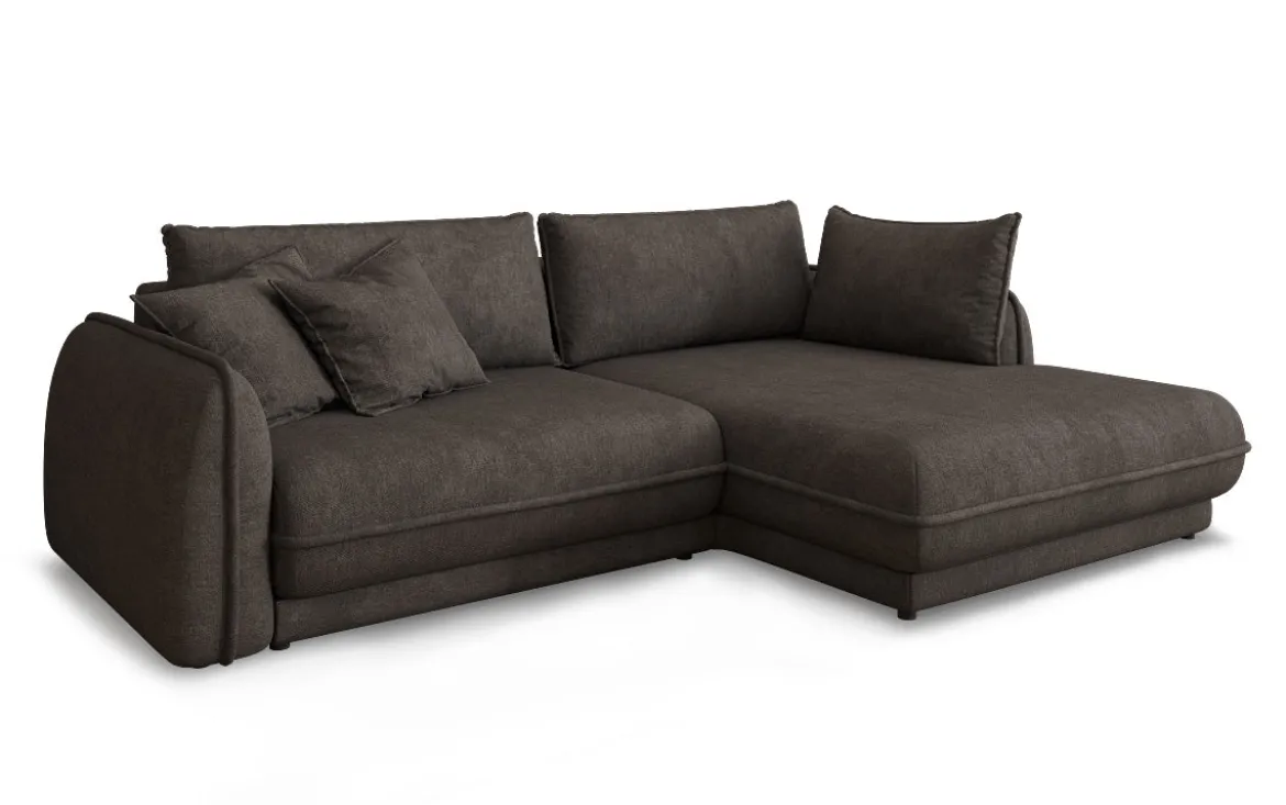 Designer Ecksofa Mojave II Stoff mit Schlaffunktion und Stauraum