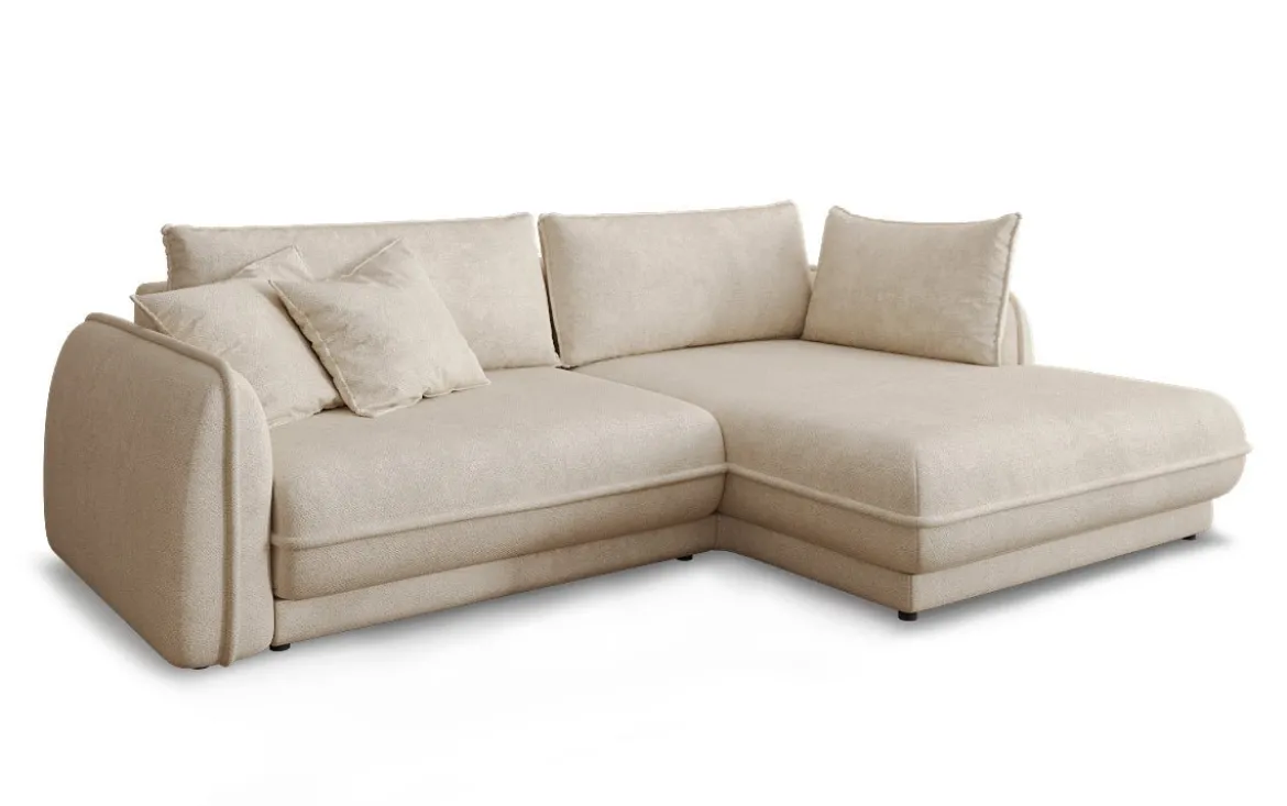 Designer Ecksofa Mojave II Stoff mit Schlaffunktion und Stauraum