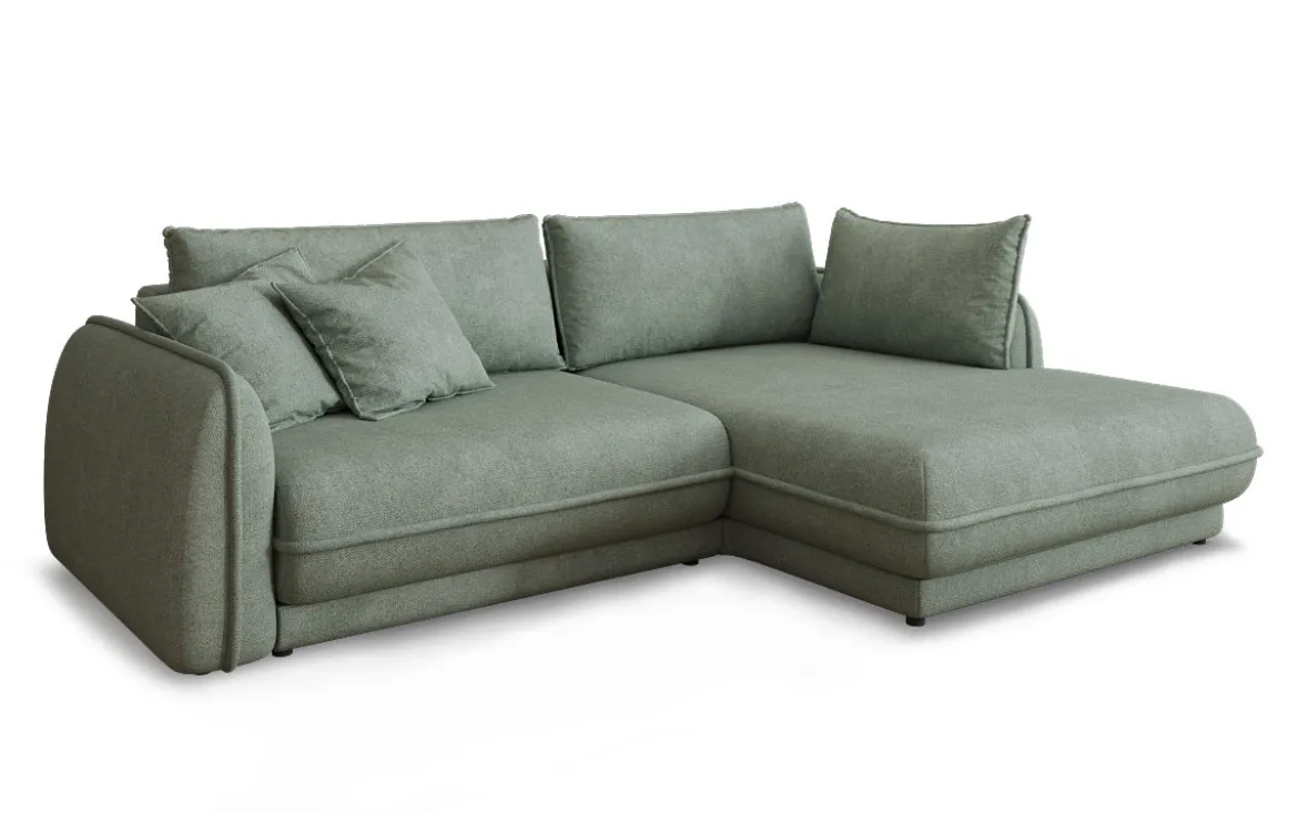 Designer Ecksofa Mojave II Stoff mit Schlaffunktion und Stauraum
