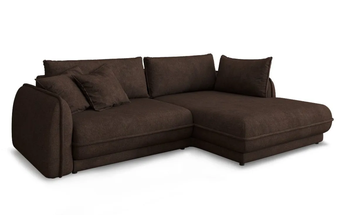 Designer Ecksofa Mojave II Stoff mit Schlaffunktion und Stauraum