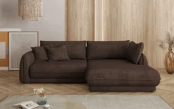 Designer Ecksofa Mojave II Stoff mit Schlaffunktion und Stauraum