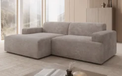 Designer Ecksofa Monza in Cord