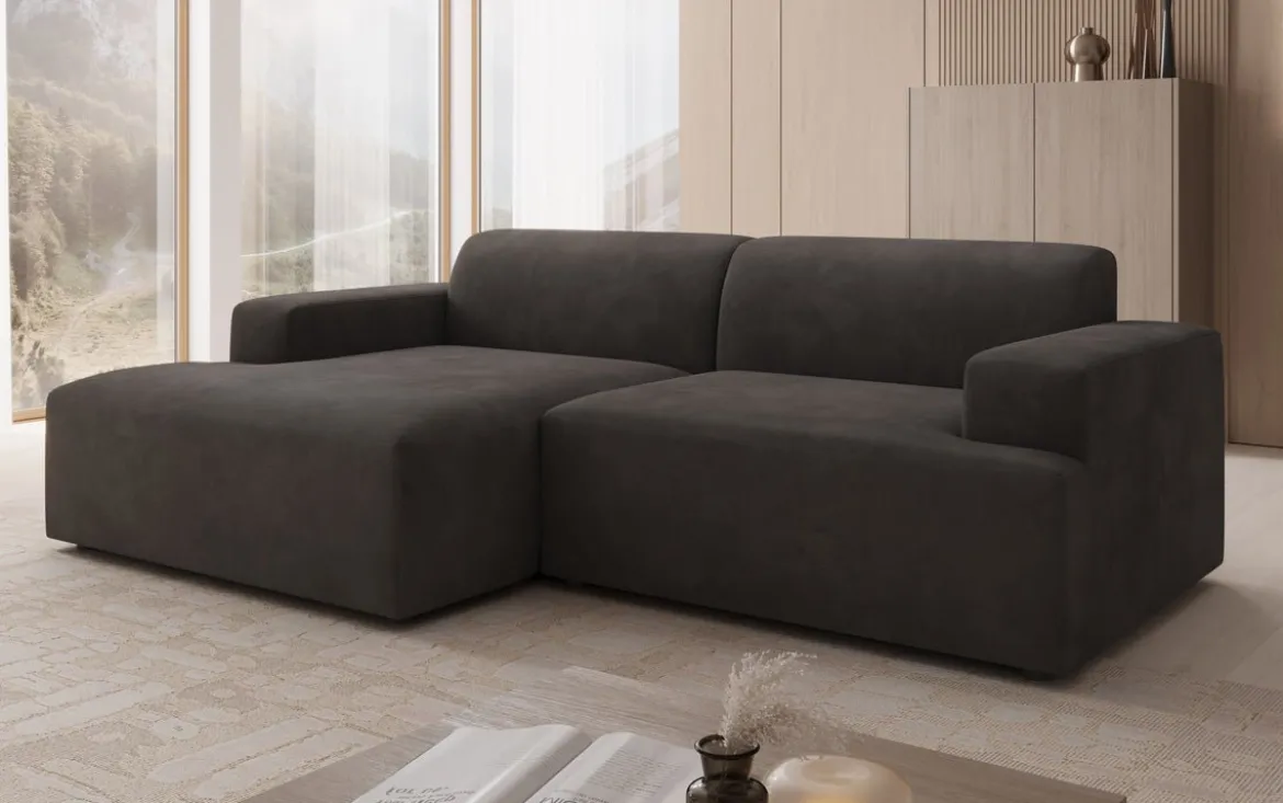 Designer Ecksofa Monza in Samt