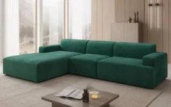 Designer Ecksofa Monza Maxi in Samt