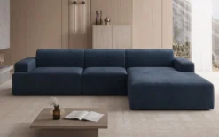Designer Ecksofa Monza Maxi in Samt