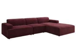 Designer Ecksofa Monza Maxi in Samt