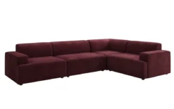 Designer Ecksofa Monza Wohnlandschaft in Samt