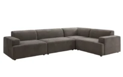 Designer Ecksofa Monza Wohnlandschaft in Samt