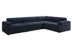 Designer Ecksofa Monza Wohnlandschaft in Samt