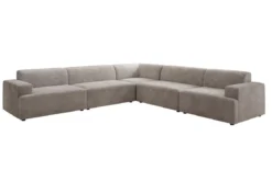 Designer Ecksofa Monza Wohnlandschaft XXL in Samt