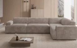 Designer Ecksofa Monza Wohnlandschaft in Cord