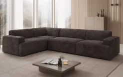 Designer Ecksofa Monza Wohnlandschaft in Cord