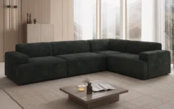 Designer Ecksofa Monza Wohnlandschaft in Cord
