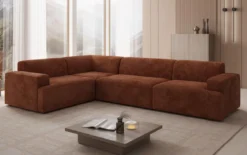 Designer Ecksofa Monza Wohnlandschaft in Cord